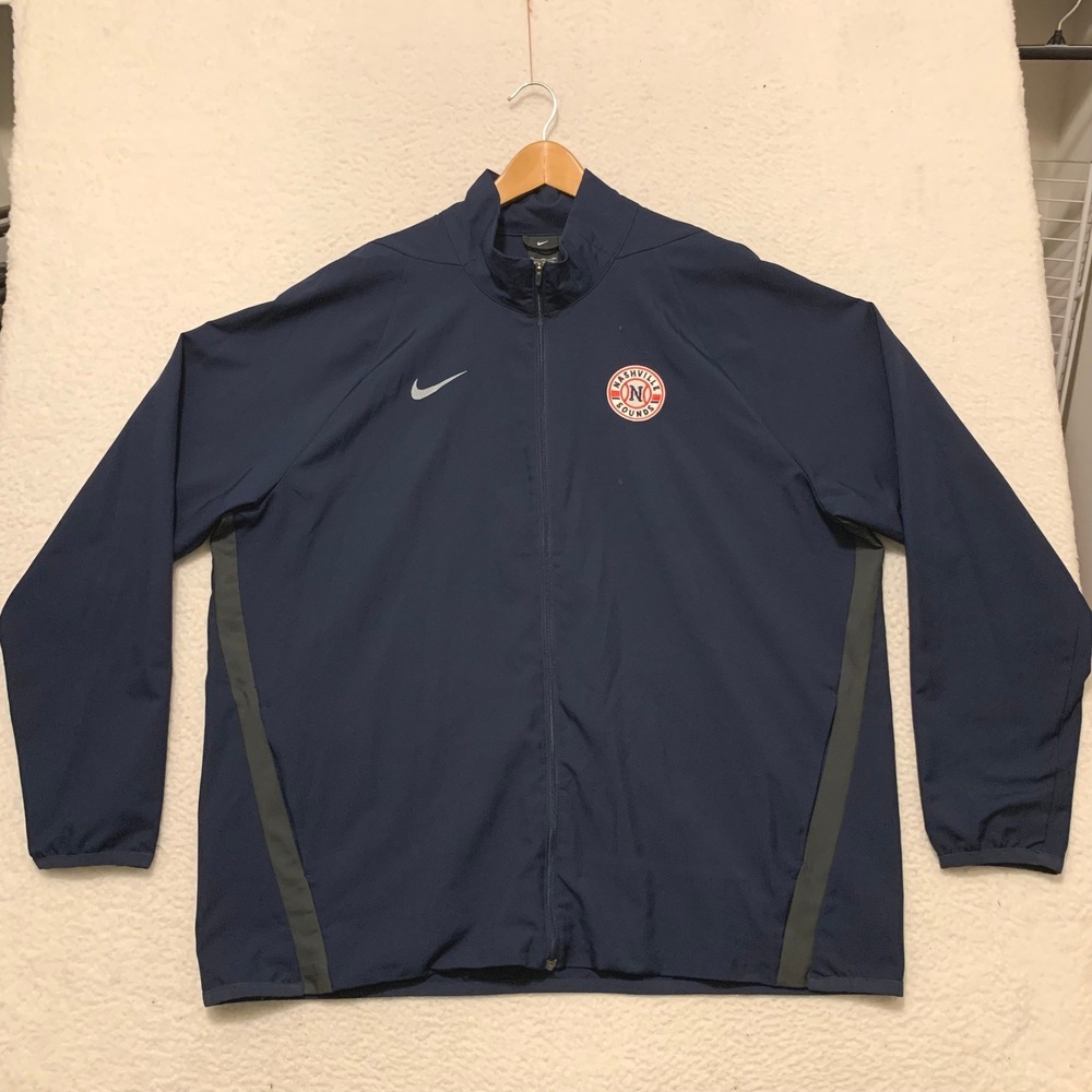 Nike Dri-FIT Nashville Sounds Baseball Track Jacket Mens XXL Navy AJ3372-418